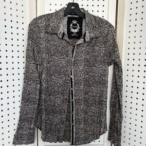 Chic Black and White Women's Blouse